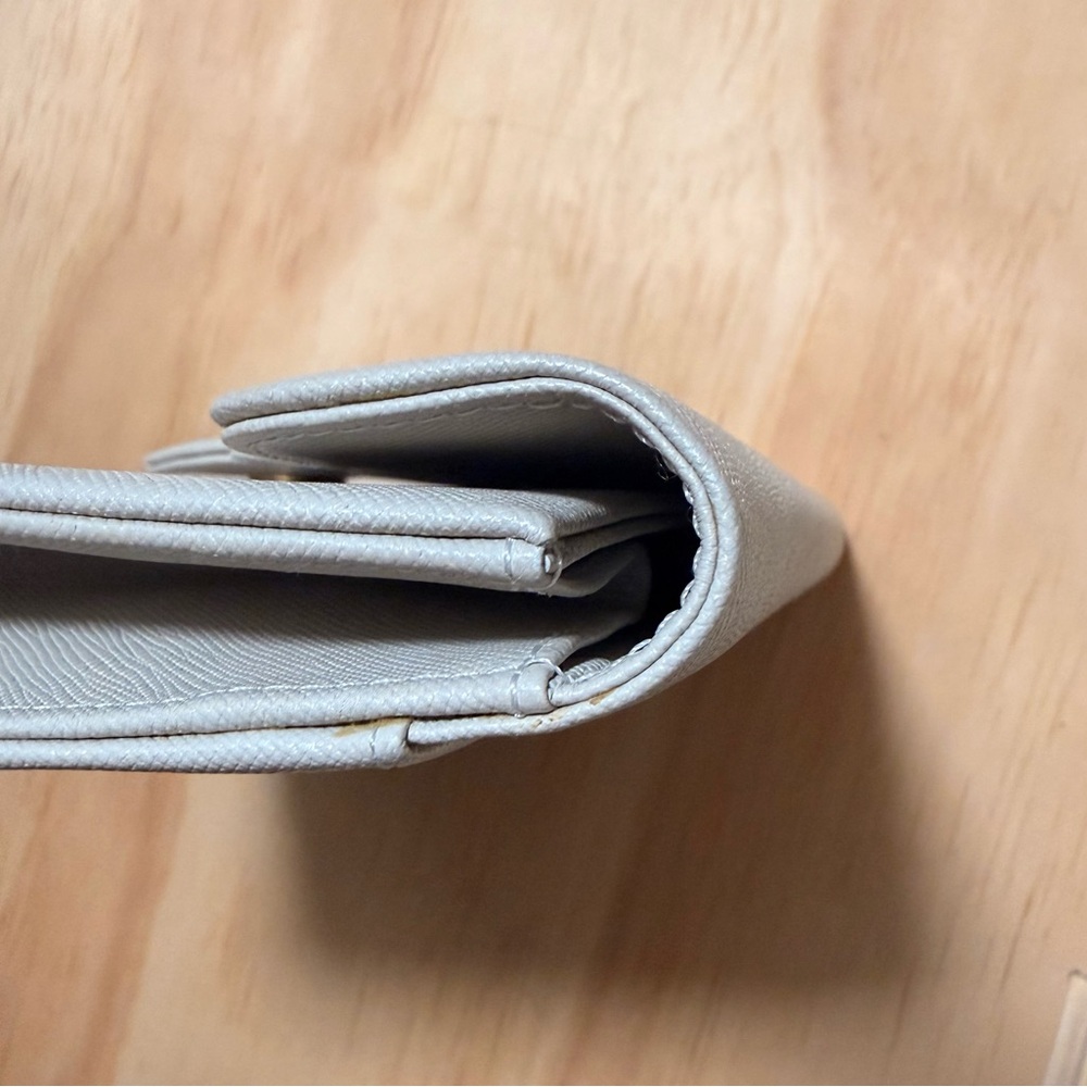 YSL Off White/Beige Envelope Clutch - Picture 2 of 16